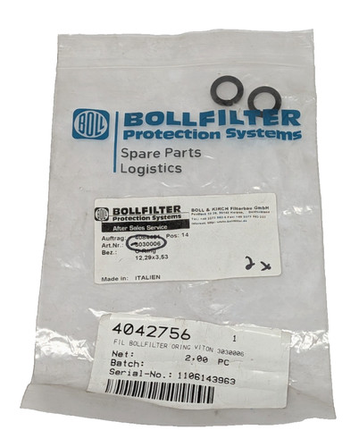 Neu bollfilter ring viton - bollfilter, o-ring