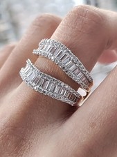 4Ct Baguette & Rund Diamant