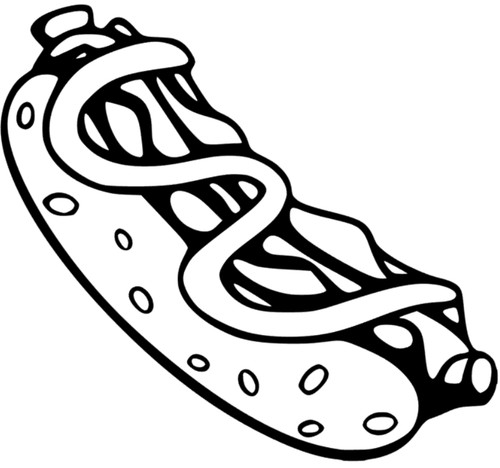 Hotdog aufkleber sticker - hotdog,