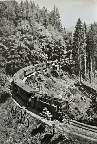 Harz bahn wernigerode zug - ak,