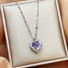 Damen Herz Halskette Anhänger