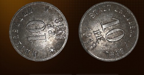 Pfennig eisen notmünze - pfennig,