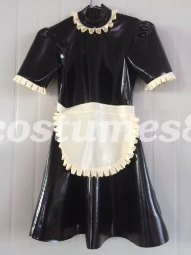 Latex maid dress 100 - dress, rubber