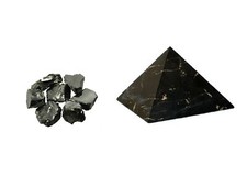 Edelschungit Shungit 10g 0,5-1g Steine Schungit Pyramide Unpoliert 10cm Set