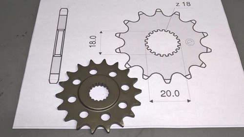 Ritzel z18 zähne - zähne, schritt