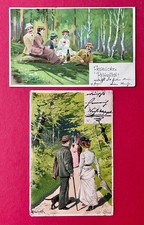 2 x Glückwunsch Litho AK