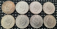 Schweden 8er  -Lot 2 Kronen Gustaf VI. Adolf – 112 g 400er Silber! 44 g Fein-AG