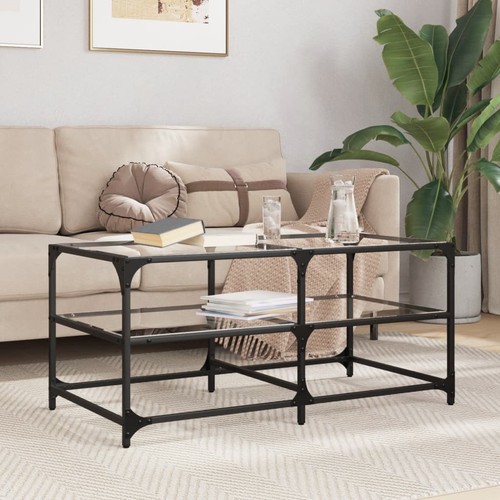 Couchtisch mit glasplatte - couchtisch,