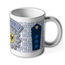 Polizeiobermeister Bundespolizei BPOL POM Dienst Revier Dienstgrad Tasse #27698