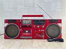 Hitachi TRK-W2 Ghettoblaster selten Vintage FM AM Radio Kassette tragbar voll...
