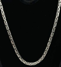 Königskette Massiv Rund 925er echt Silber L 56cm B 4,8mm König Kette Silberkette