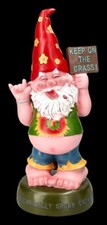 Gartenzwerg figur hippie - gartenzwerg,