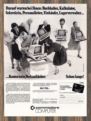 Commodore computer reklame - commodore,