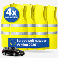 4 x Warnweste für Auto &