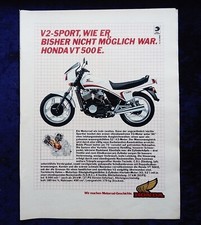 Honda VT 500 E, originale Werbung aus 1983