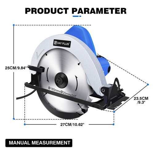 Dayplus circular saw 1500w - dayplus, saw,