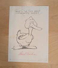 CARL BARKS Signature On Photo