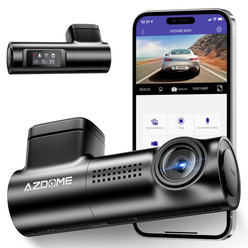 Azdome 1296p dashcam wifi - dashcam,