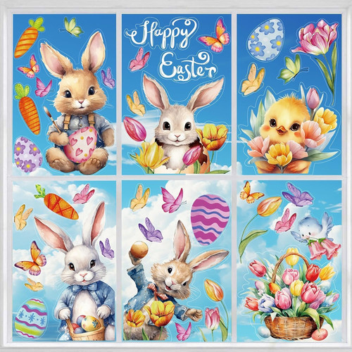 Ostern fenstersticker set - ostern,