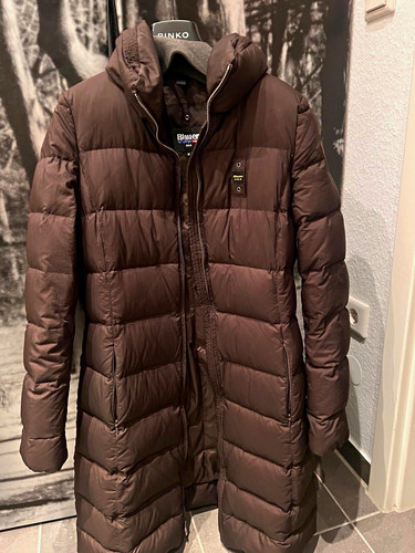 Blauer usa steppmantel lang - usa,