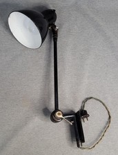 Gelenkleuchte; Werkstattlampe, Protector D.R.G.M. Bauhaus Art Deco Wandlampe ALT