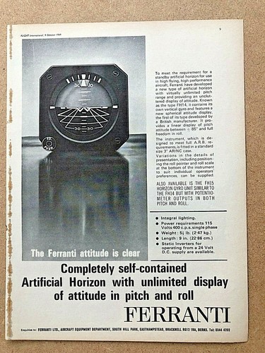 1969 flugzeugwerbung ferranti - flugzeugwerbung,
