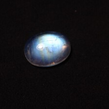 8.7 Cts 16.3x12.2 MM Natürlich Blau Glanz Regenbogen Mondstein Oval Cabochon