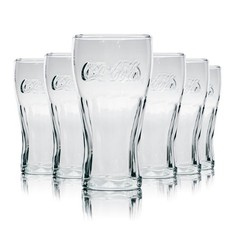 6x Coca Cola Kontur Glas 0,2l