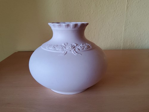 Vase biskuit porzellan rose - biskuit,
