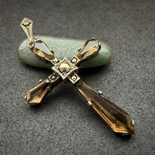 Art Deco Kreuz Anhänger 830