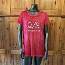 Damen Langshirt T-shirtQ/S by s. Oliver - Pink - Gr. L  - kurze Ärmel