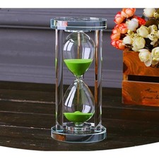 Sanduhr Kristall Timer Glas Sanduhr Handwerk Dekoration 15 30 60 Min Grün