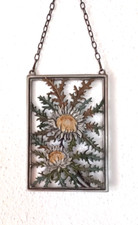  Zinn Wandbild Disteln