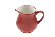 Krug 1,0 ltr, "rot/weiß"