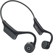 Knochenschall Kopfhörer Bone Conduction Bluetooth Kabellos Sport Headset Schwarz