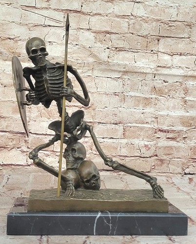 Bronzefigur gerippe bronze - gerippe,