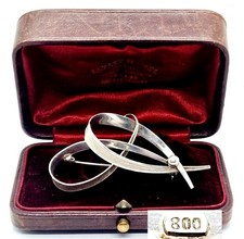 Wunderschöne alte Brosche 800er Silber ZZ60