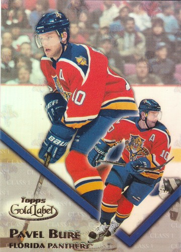 Pavel bure topps gold label - gold,
