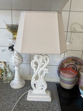 Tischlampe shabby vintage Holz