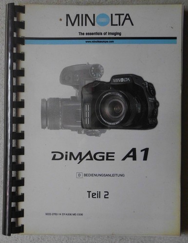 Minolta dimage teil 2 - -,
