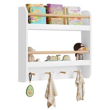 Kinder Bücherregal Wandregal Kinderregal Aufbewahrungsregal rk024ws