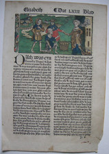 Inkunabelblatt Heilige