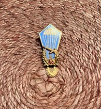 Fallschirmjäger SPRUNGABZEICHEN Metall FARBE emailliert NVA DDR MfS DynamoBerlin