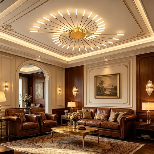 Modern led gold kronleuchter - gold,