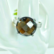 Rauchquarz Edelstein Ring