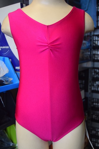 Cerise pink lycra geraffte - pink,