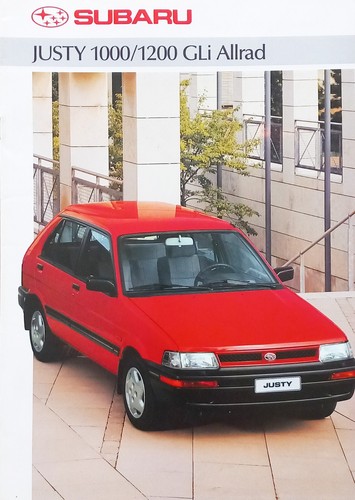Subaru justy prospekt - subaru,