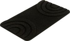 KLEINE WOLKE Bad Matte Vorleger Teppich BOW schwarz 70x120x2,5 cm