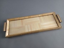 DDR Tablett Strohintarsien VEB