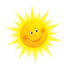 IMIKEYA Sonne Wandaufkleber Lächelnde Sonne Wandtattoo Wandsticker Wandaufkleber